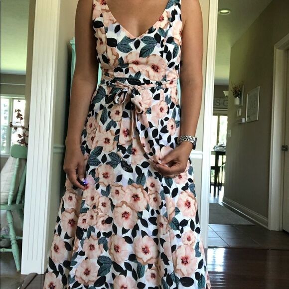Show Me Your Mumu Jenn Maxi Steel Magnolias Dress Size M Floral A Line - Picture 7 of 13